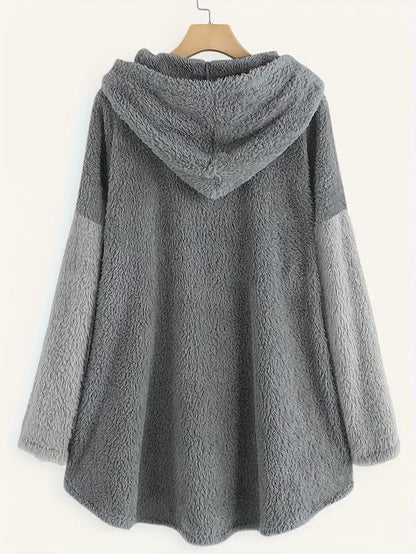 VogeLuxe | Women’s Oversized Sherpa Hoodie Blanket Sweatshirt