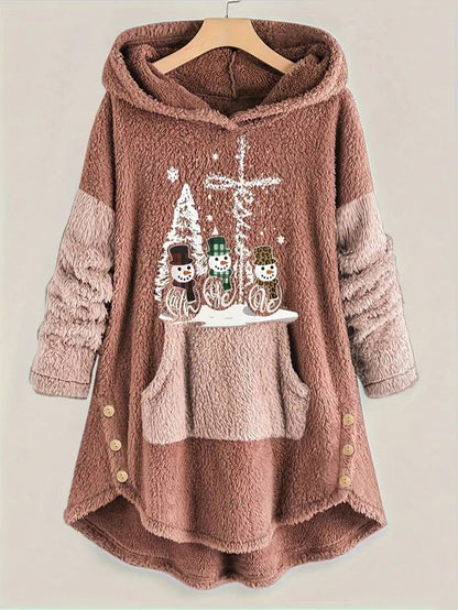 VogeLuxe | Women’s Oversized Sherpa Hoodie Blanket Sweatshirt