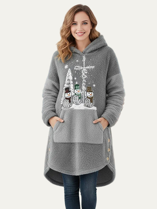 VogeLuxe | Women’s Oversized Sherpa Hoodie Blanket Sweatshirt