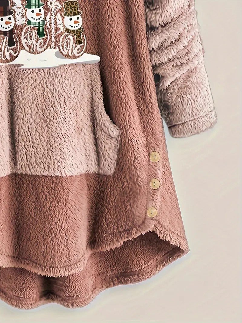 VogeLuxe | Women’s Oversized Sherpa Hoodie Blanket Sweatshirt