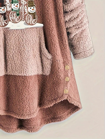 VogeLuxe | Women’s Oversized Sherpa Hoodie Blanket Sweatshirt