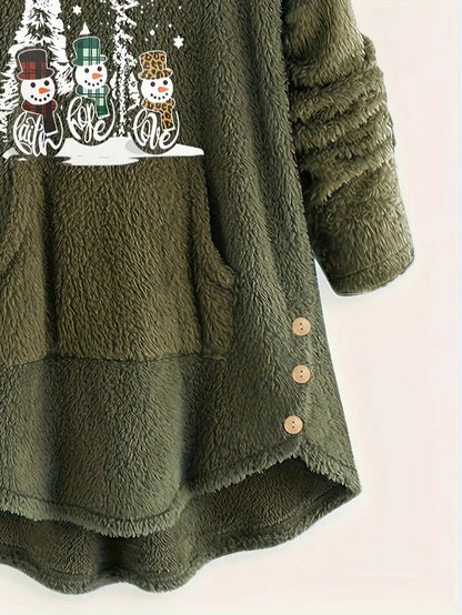 VogeLuxe | Women’s Oversized Sherpa Hoodie Blanket Sweatshirt