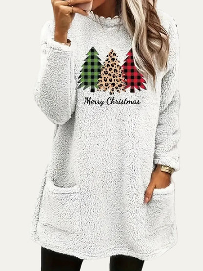 VogeLuxe | Women’s Christmas Fleece Tunic Top