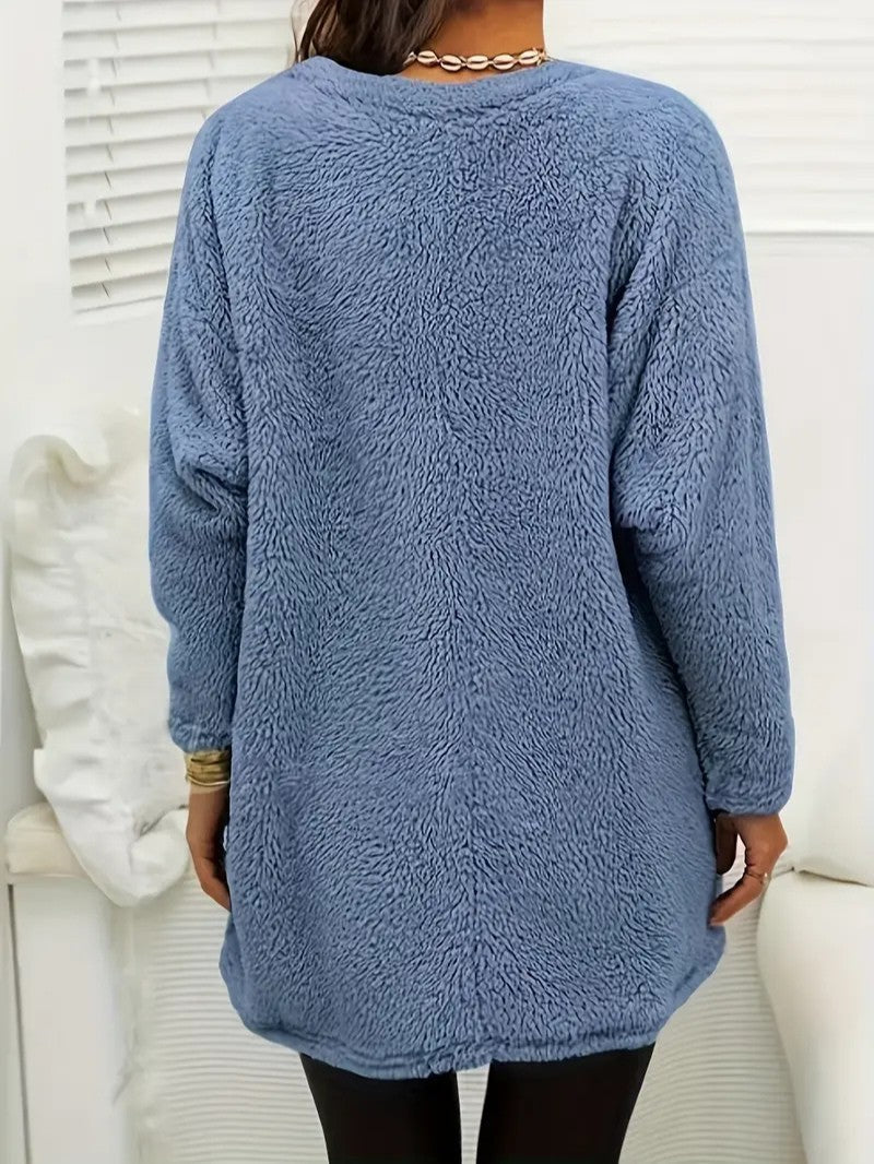VogeLuxe | Women’s Christmas Fleece Tunic Top