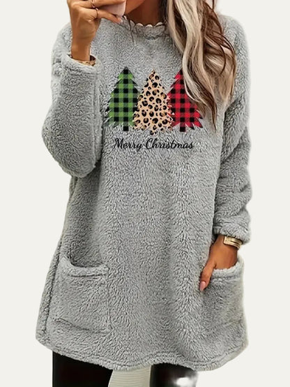 VogeLuxe | Women’s Christmas Fleece Tunic Top