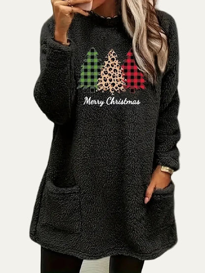 VogeLuxe | Women’s Christmas Fleece Tunic Top