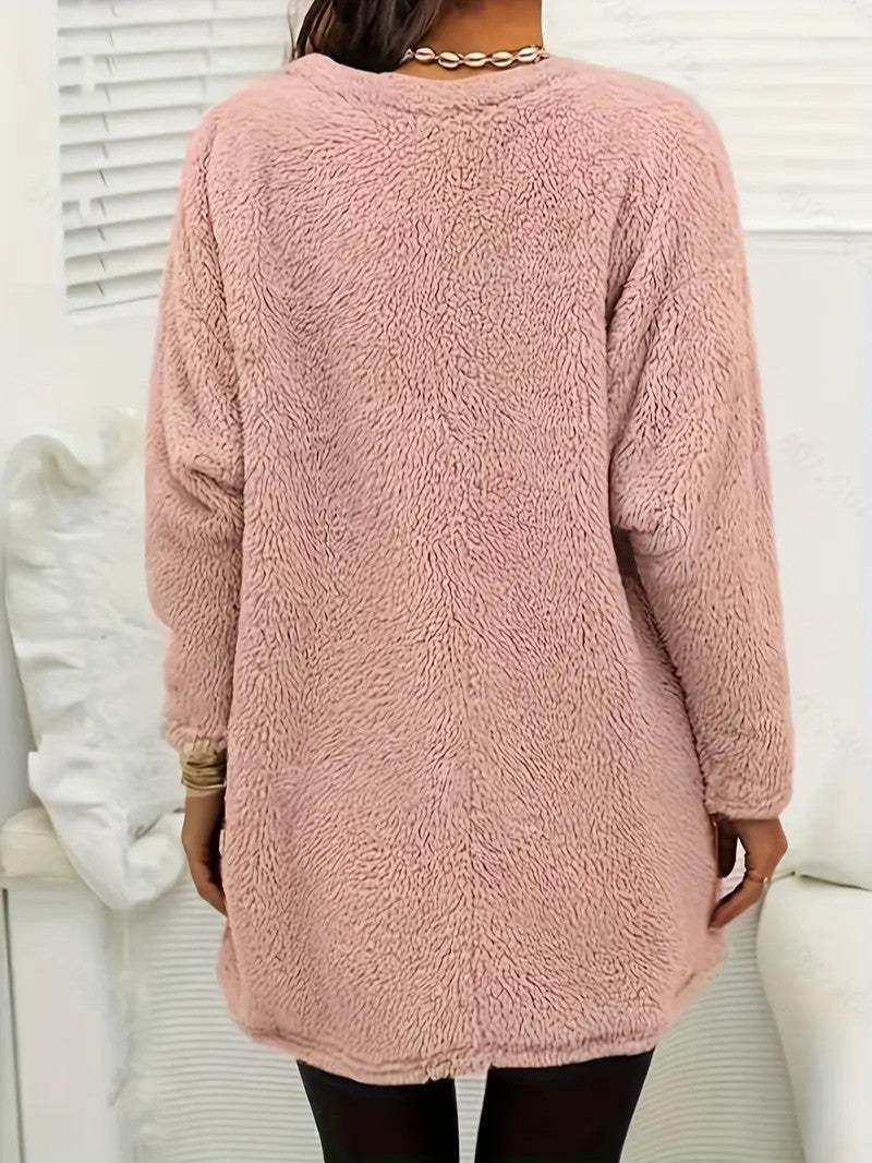 VogeLuxe | Women’s Christmas Fleece Tunic Top