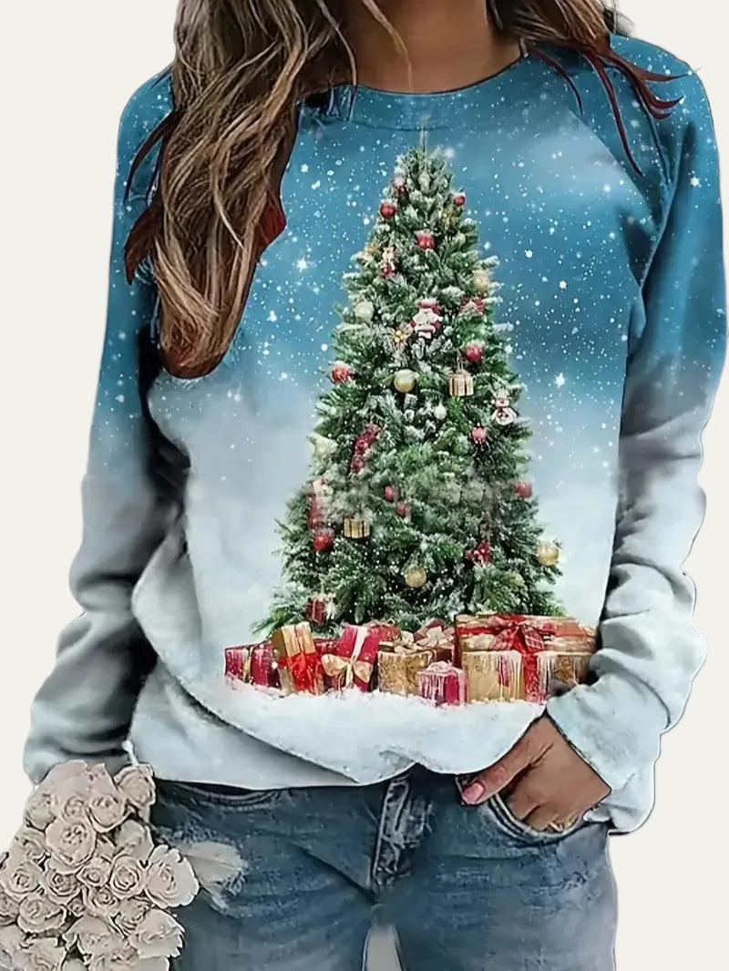 VogeLuxe | Women’s Festive Glitter Christmas Sweatshirt