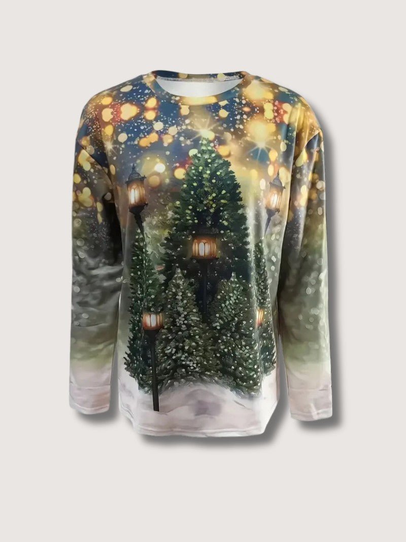 VogeLuxe | Women’s Festive Glitter Christmas Sweatshirt