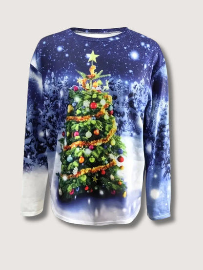 VogeLuxe | Women’s Festive Glitter Christmas Sweatshirt