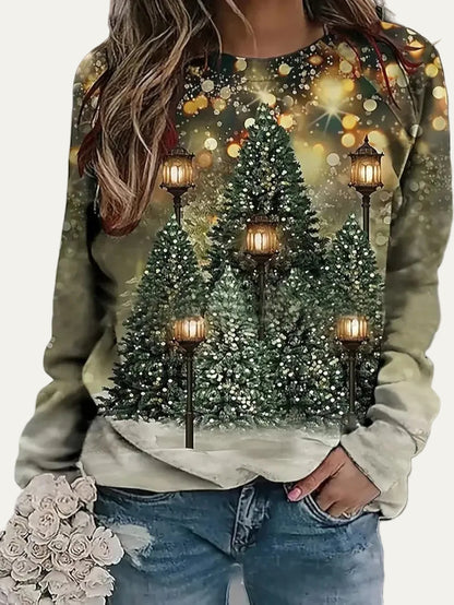 VogeLuxe | Women’s Festive Glitter Christmas Sweatshirt