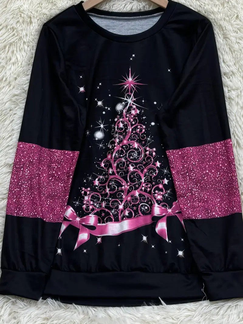 VogeLuxe | Women’s Seasonal Graphic Long Sleeve Sweatshirt
