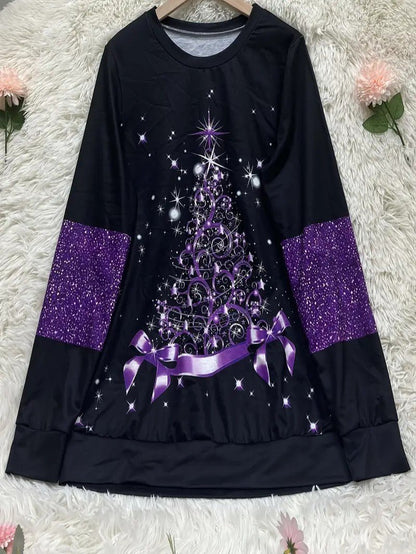 VogeLuxe | Women’s Seasonal Graphic Long Sleeve Sweatshirt