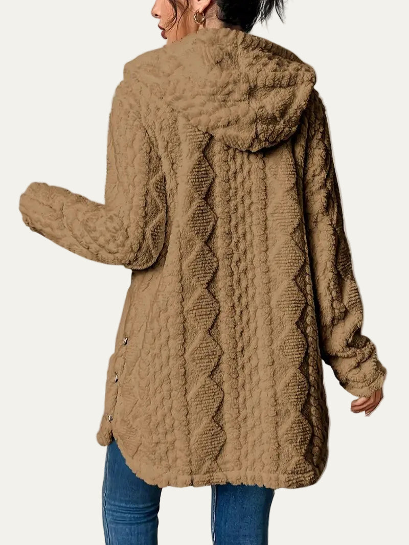 VogeLuxe | Women’s Quilted Hooded Longline Coat