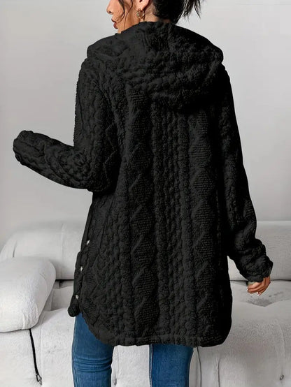 VogeLuxe | Women’s Quilted Hooded Longline Coat