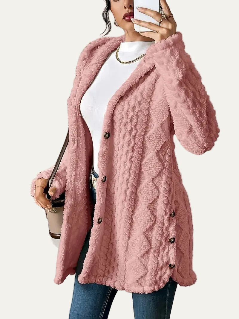 VogeLuxe | Women’s Quilted Hooded Longline Coat