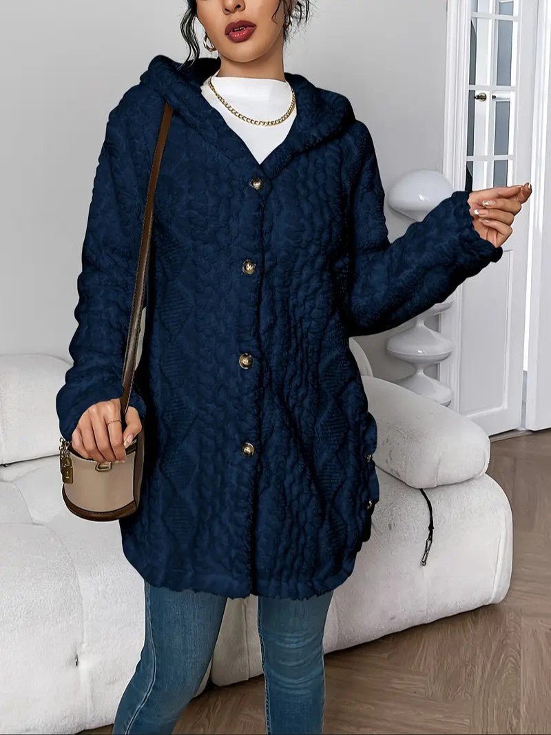VogeLuxe | Women’s Quilted Hooded Longline Coat