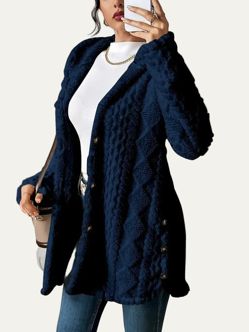 VogeLuxe | Women’s Quilted Hooded Longline Coat