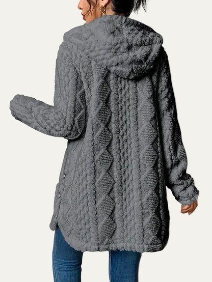 VogeLuxe | Women’s Quilted Hooded Longline Coat