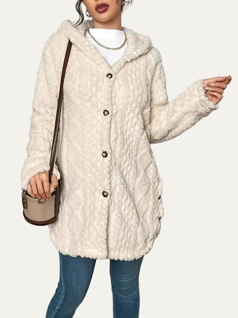 VogeLuxe | Women’s Quilted Hooded Longline Coat