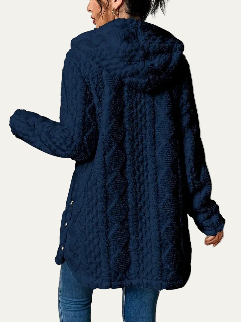 VogeLuxe | Women’s Quilted Hooded Longline Coat