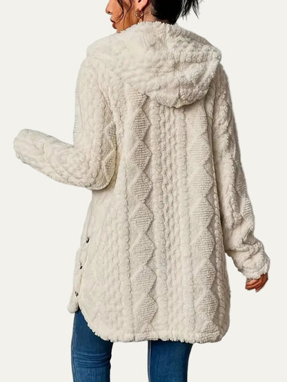 VogeLuxe | Women’s Quilted Hooded Longline Coat