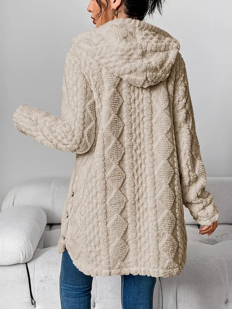 VogeLuxe | Women’s Quilted Hooded Longline Coat