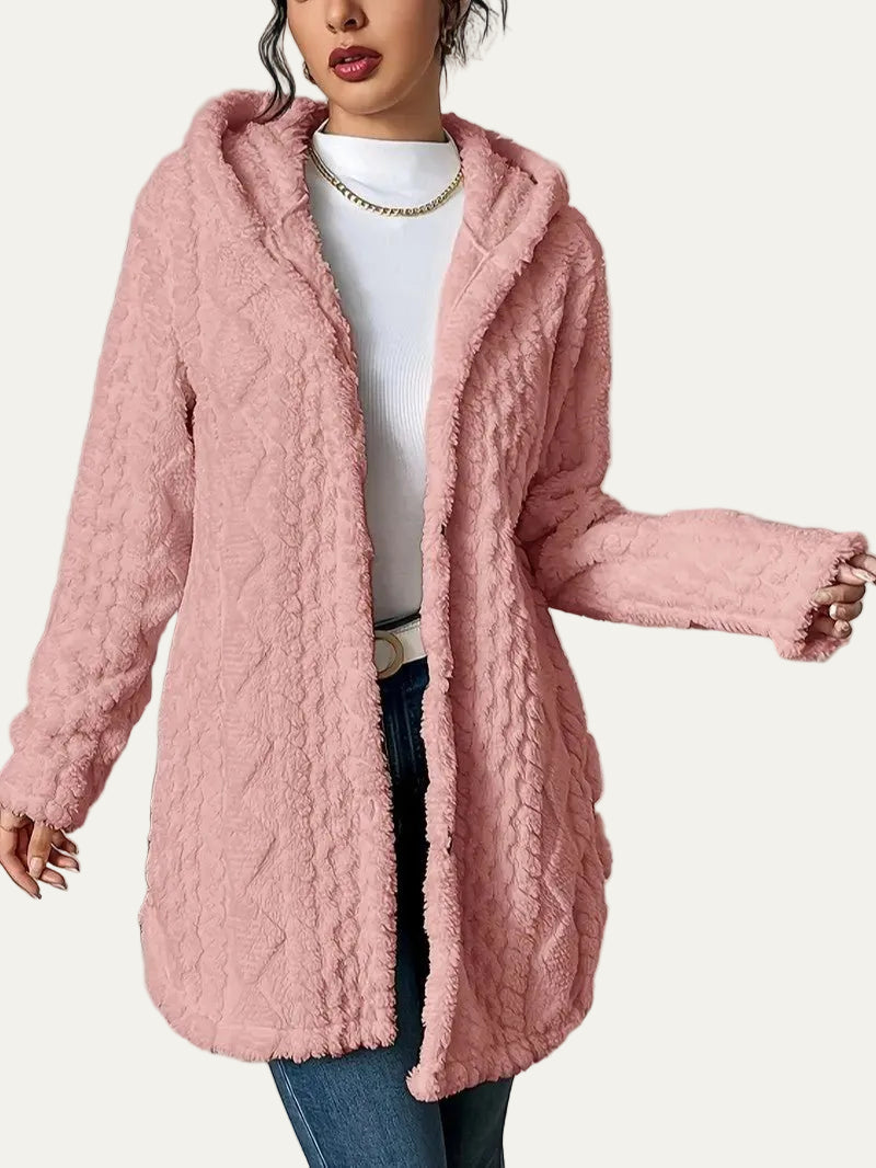 VogeLuxe | Women’s Quilted Hooded Longline Coat