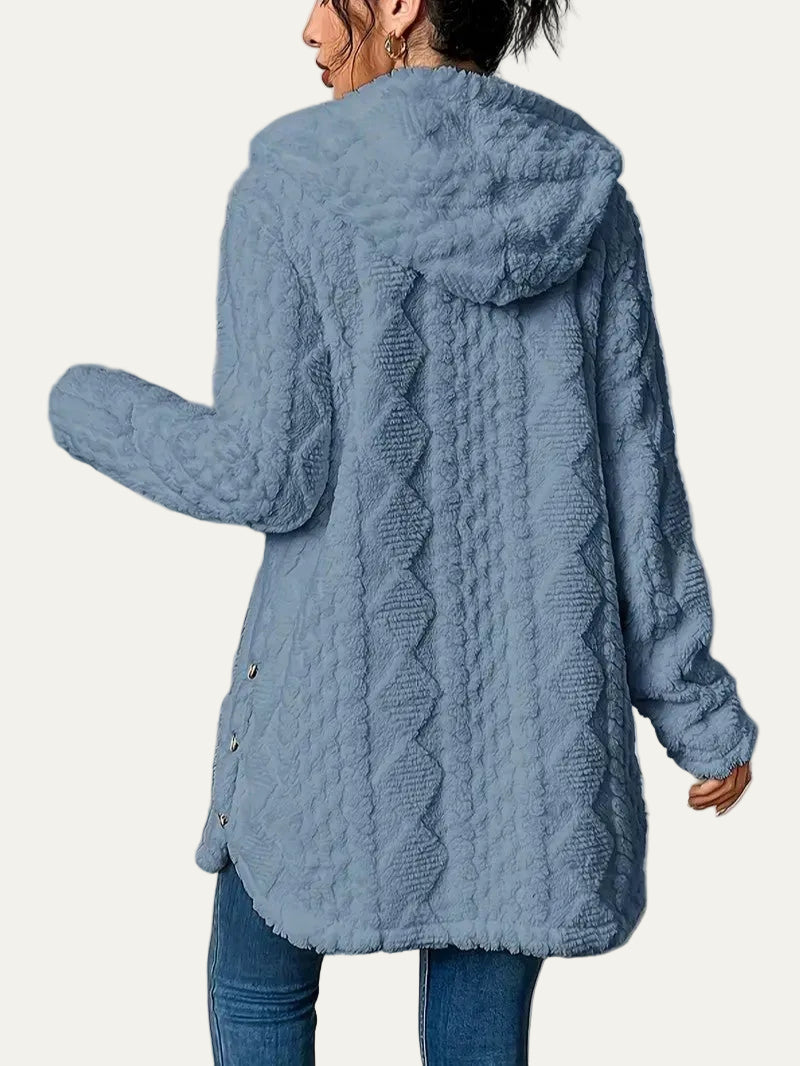 VogeLuxe | Women’s Quilted Hooded Longline Coat