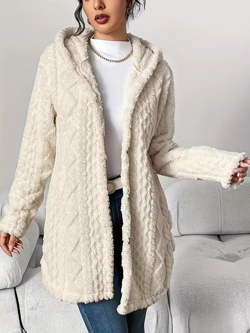 VogeLuxe | Women’s Quilted Hooded Longline Coat