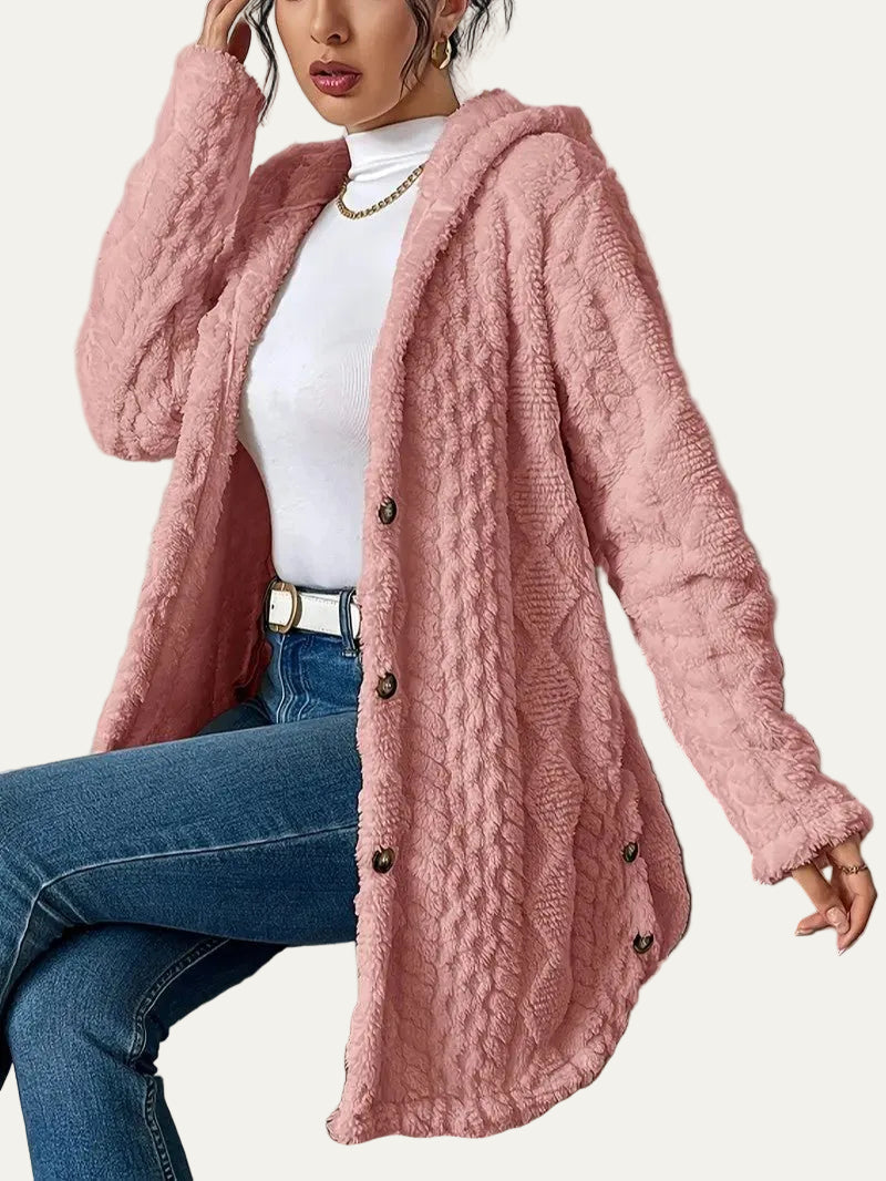 VogeLuxe | Women’s Quilted Hooded Longline Coat