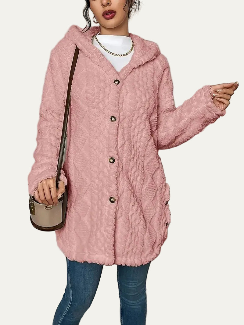 VogeLuxe | Women’s Quilted Hooded Longline Coat