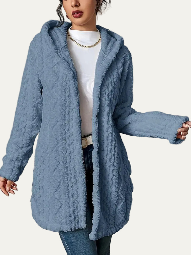 VogeLuxe | Women’s Quilted Hooded Longline Coat