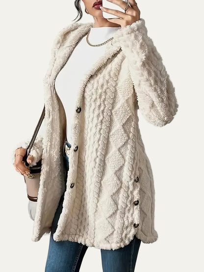 VogeLuxe | Women’s Quilted Hooded Longline Coat
