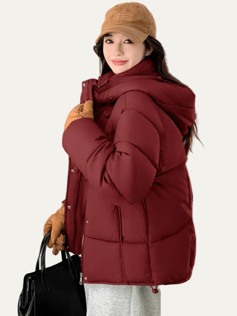 VogeLuxe | Women’s Heavyweight Quilted Puffer Jacket With Hood