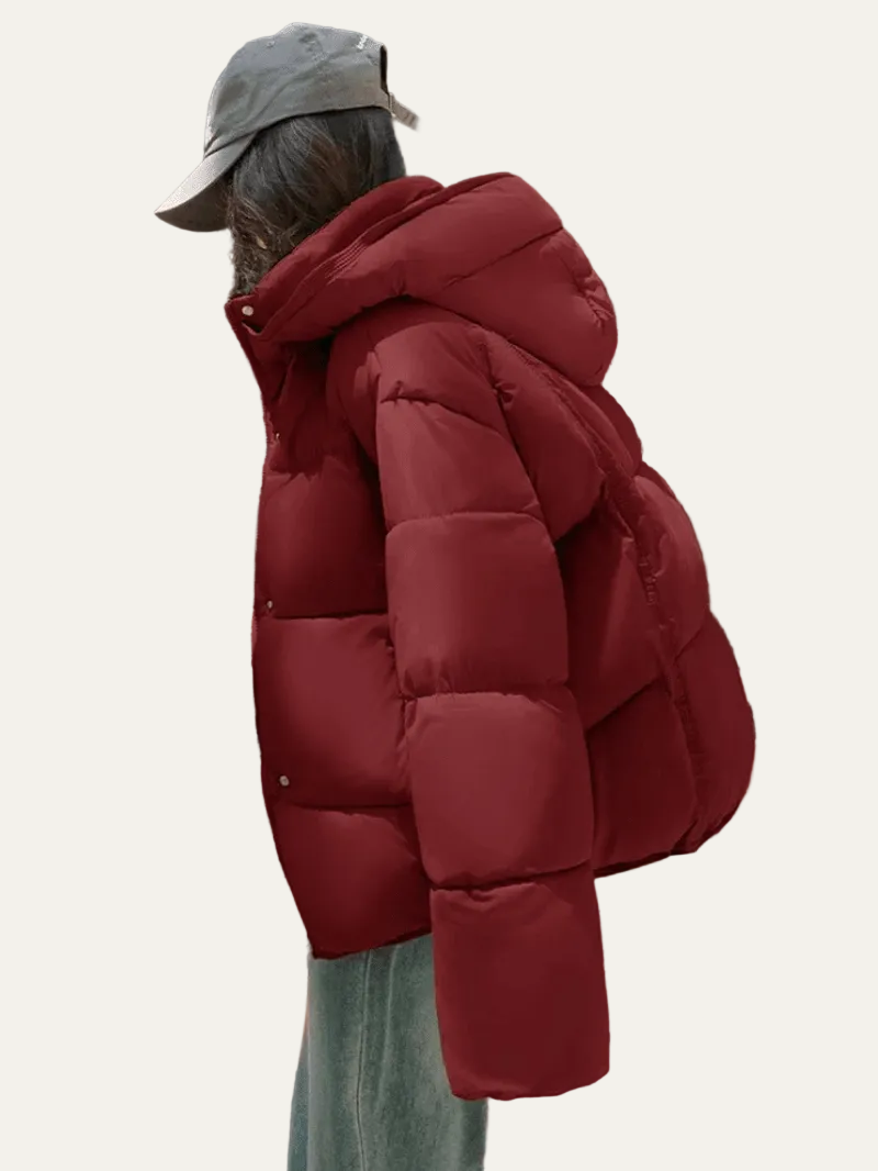 VogeLuxe | Women’s Heavyweight Quilted Puffer Jacket With Hood