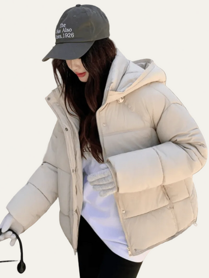 VogeLuxe | Women’s Heavyweight Quilted Puffer Jacket With Hood