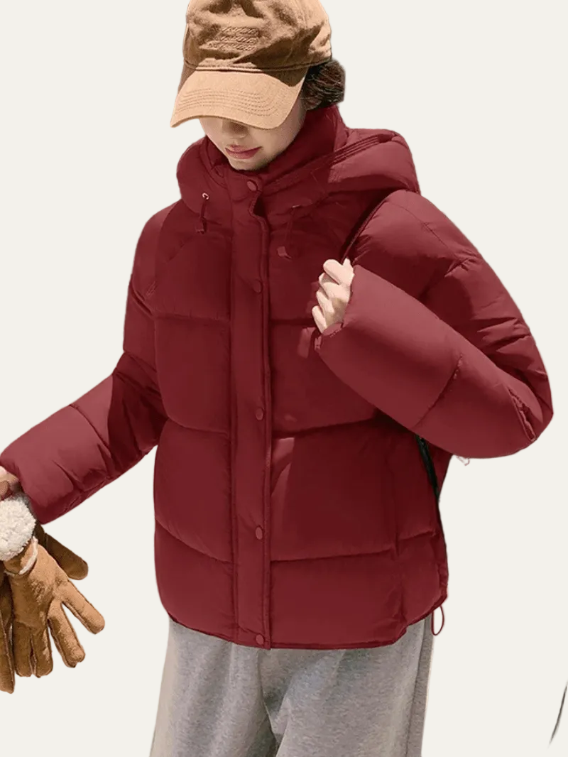 VogeLuxe | Women’s Heavyweight Quilted Puffer Jacket With Hood