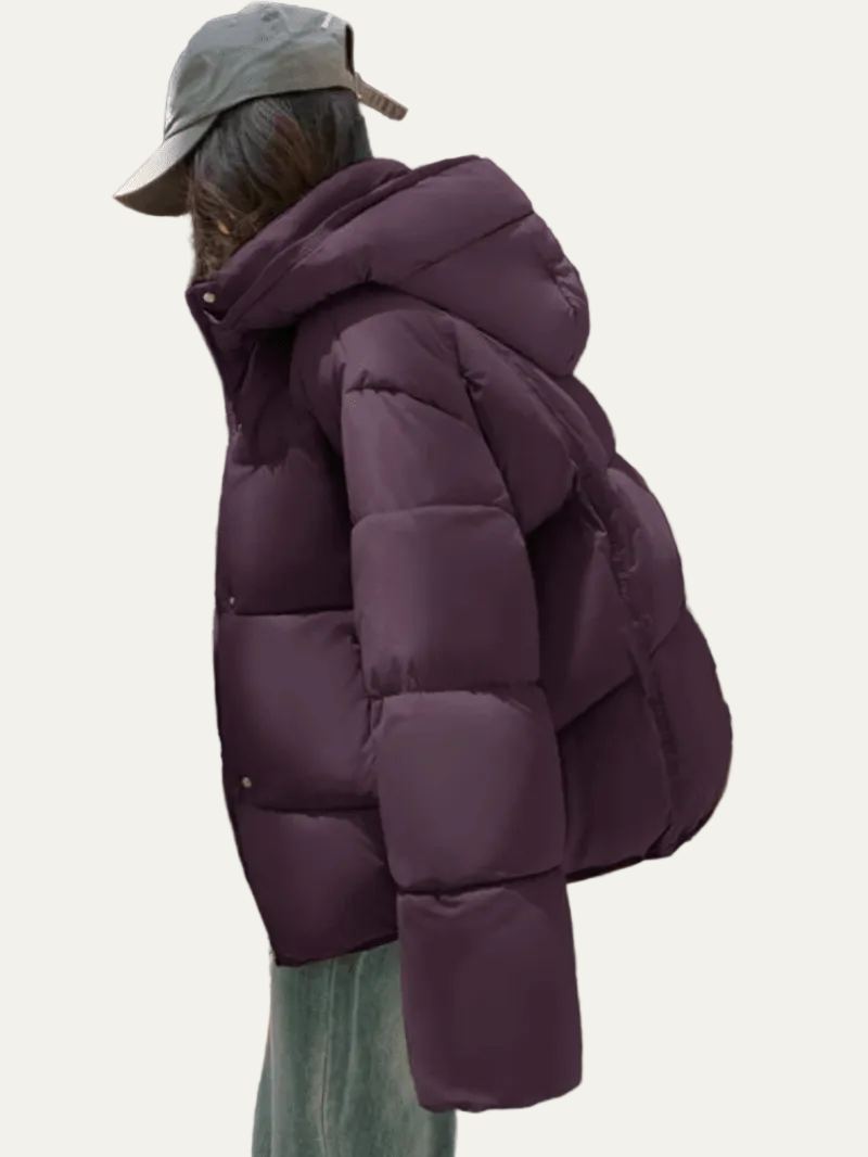 VogeLuxe | Women’s Heavyweight Quilted Puffer Jacket With Hood