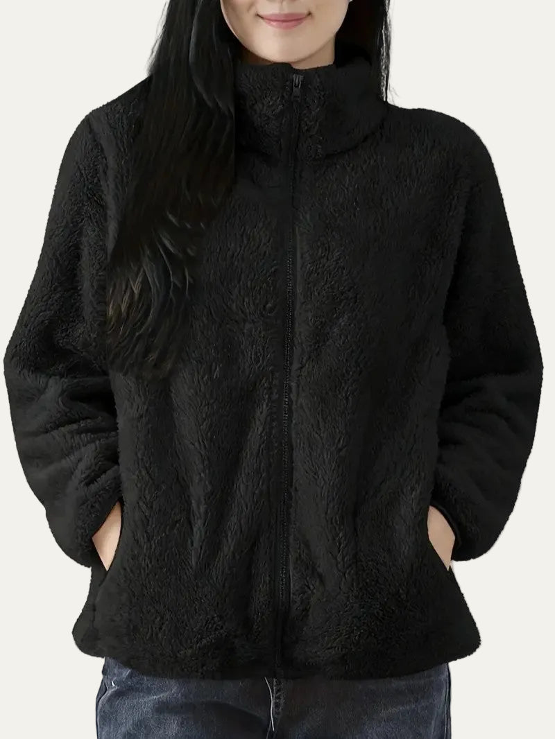 VogeLuxe | Women’s Plush High Pile Zip Front Fleece Jacket