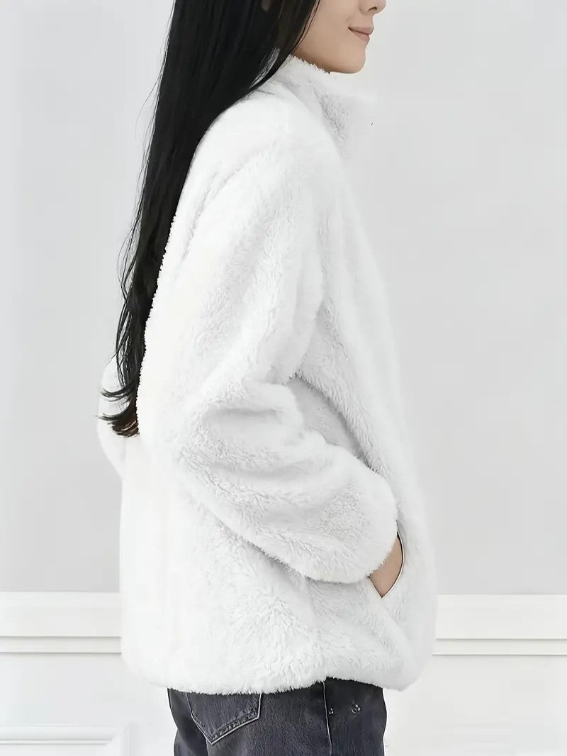 VogeLuxe | Women’s Plush High Pile Zip Front Fleece Jacket