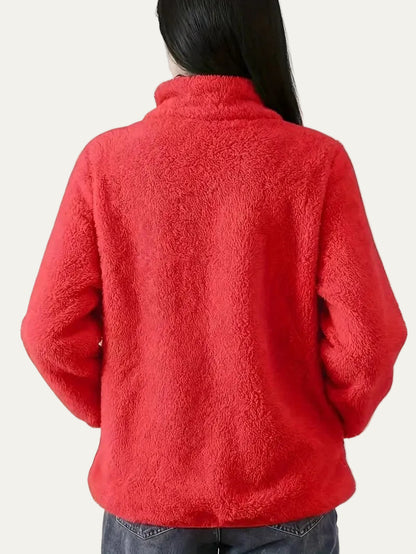 VogeLuxe | Women’s Plush High Pile Zip Front Fleece Jacket