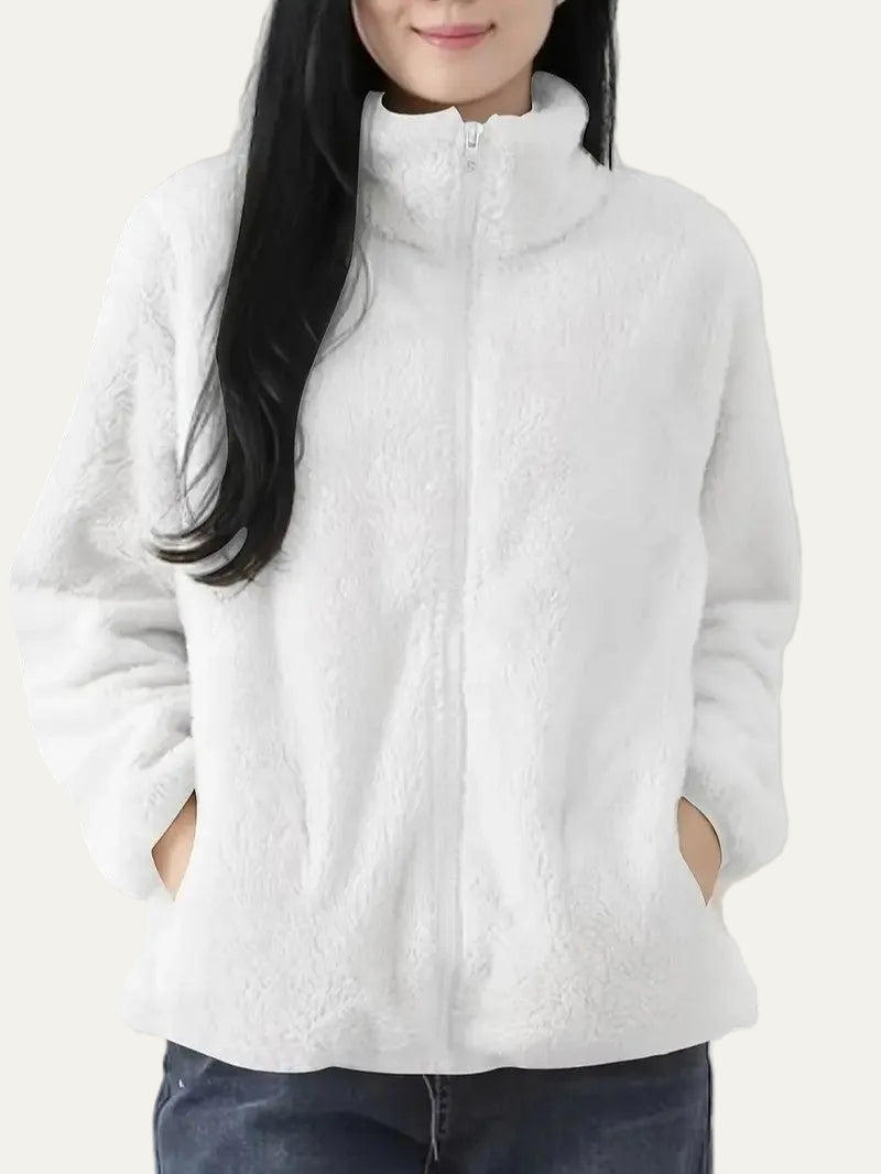 VogeLuxe | Women’s Plush High Pile Zip Front Fleece Jacket