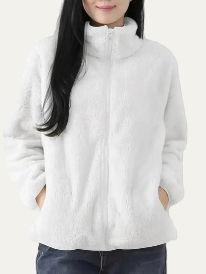 VogeLuxe | Women’s Plush High Pile Zip Front Fleece Jacket