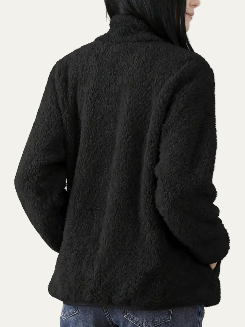VogeLuxe | Women’s Plush High Pile Zip Front Fleece Jacket
