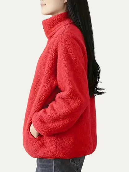VogeLuxe | Women’s Plush High Pile Zip Front Fleece Jacket