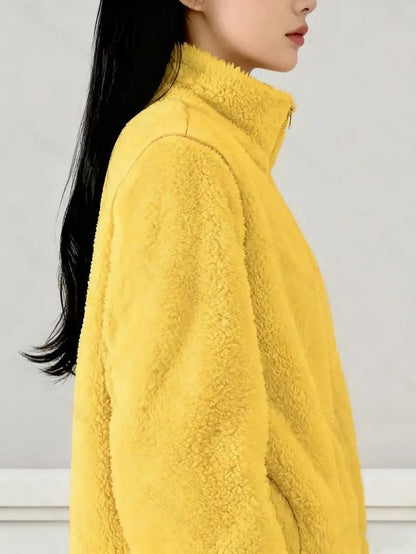VogeLuxe | Women’s Plush High Pile Zip Front Fleece Jacket