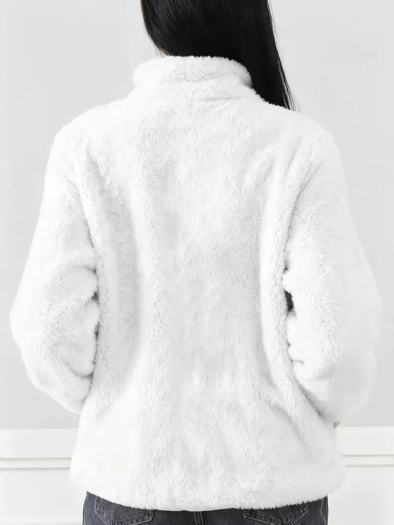 VogeLuxe | Women’s Plush High Pile Zip Front Fleece Jacket