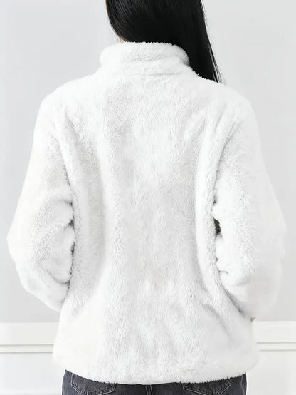 VogeLuxe | Women’s Plush High Pile Zip Front Fleece Jacket