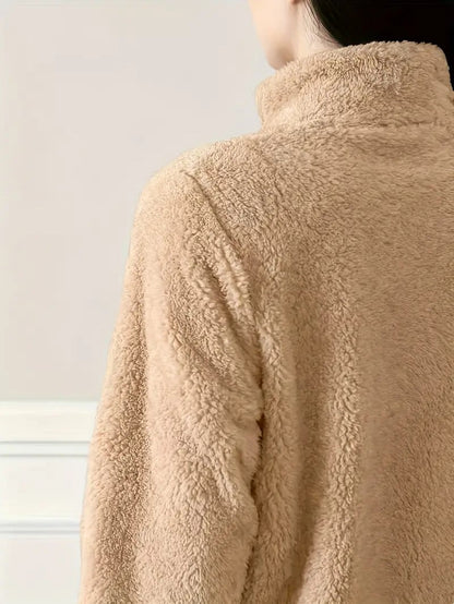 VogeLuxe | Women’s Plush High Pile Zip Front Fleece Jacket